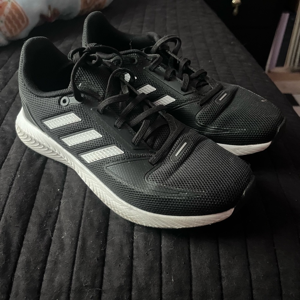 Black and White Adidas Sneakers